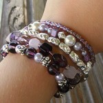 Thumbnail image for Purple & Silver Beaded Bracelets