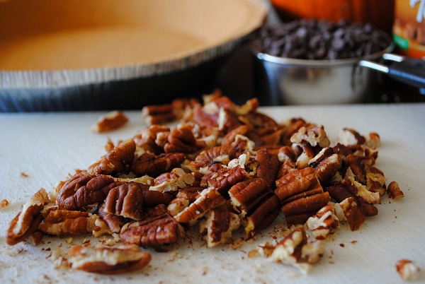 chopped pecan for pumpkin ice pie