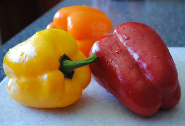 tri color bell peppers