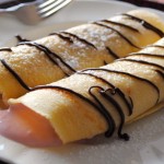 Thumbnail image for Crepes filled with strawberry cream & bananas