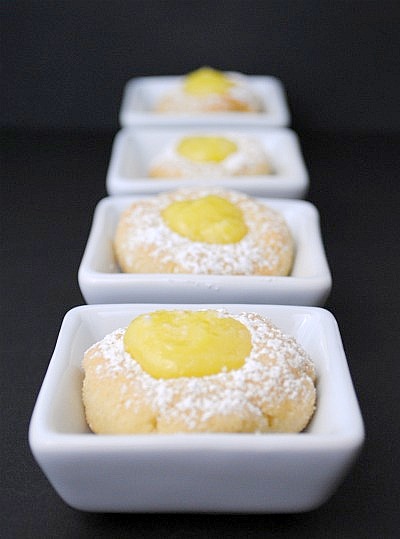 lemon drops Lemon Curd Thumprint Cookies from You Made That?