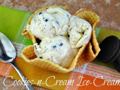Thumbnail image for Ice Cream Bloghop: “Cookies-n-Cream Ice Cream” and Waffle Cones