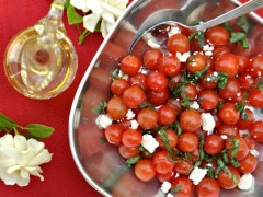 Thumbnail image for #Tomatolove-Garden Cherry Tomato Salad with Herbs and Feta