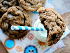 Thumbnail image for Peanut butter oatmeal chocolate chip cookies