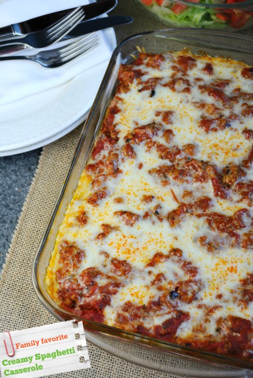 Creamy Spaghetti Casserole