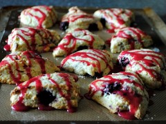 Thumbnail image for Blackberry white chocolate chip scones