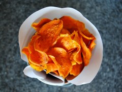 Thumbnail image for Baked Sweet Potato Chips and Book Review
