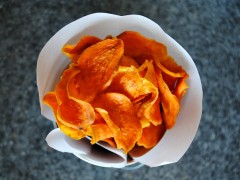 Thumbnail image for Baked Sweet Potato Chips and Book Review