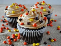Thumbnail image for Brown butter Peanut butter frosted Chocolate cupcakes