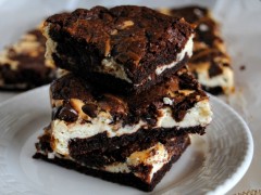 Thumbnail image for Black bottom cheesecake brownies