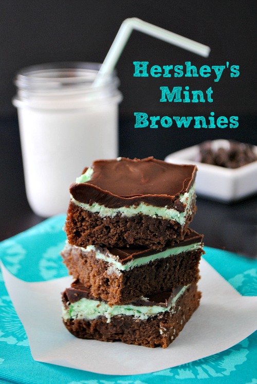 Hershey's mint brownies |you-made-that.com