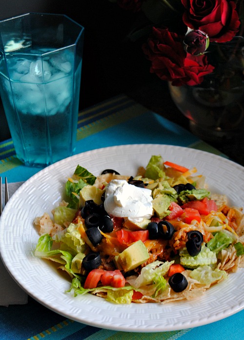 Skillet taco salad |Suzanne @www.you-made-that.com