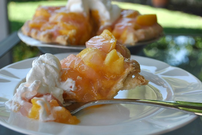 Fresh peach pie | www.you-made-that.com