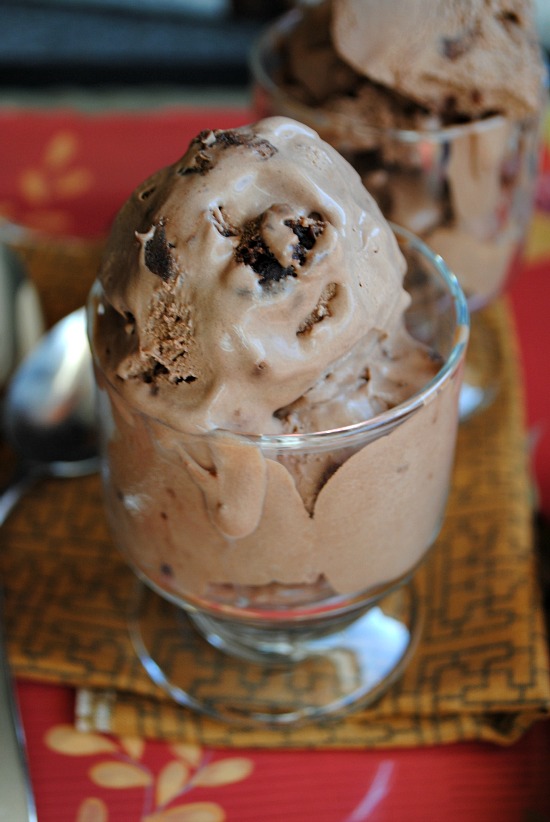 chocolate brownie ice-cream