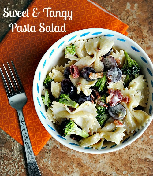 Sweet & tangy pasta salad |Suzanne @you-made-that.com