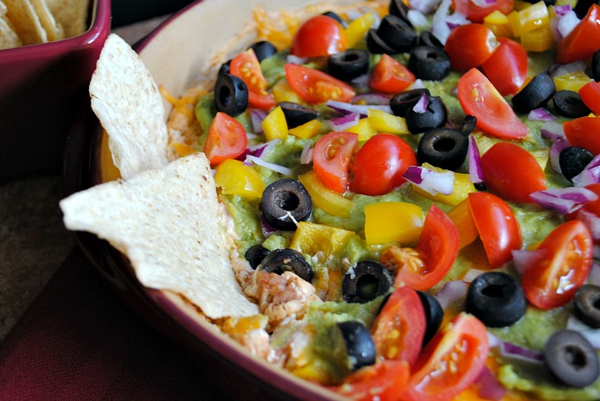Hot Taco Party Dip |Suzanne @www.you-made-that.com
