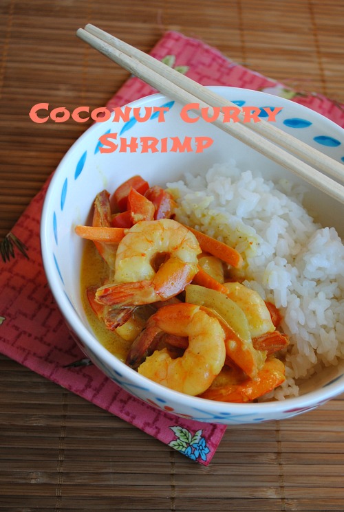 Coconut curry shrimp | you-made-that.com