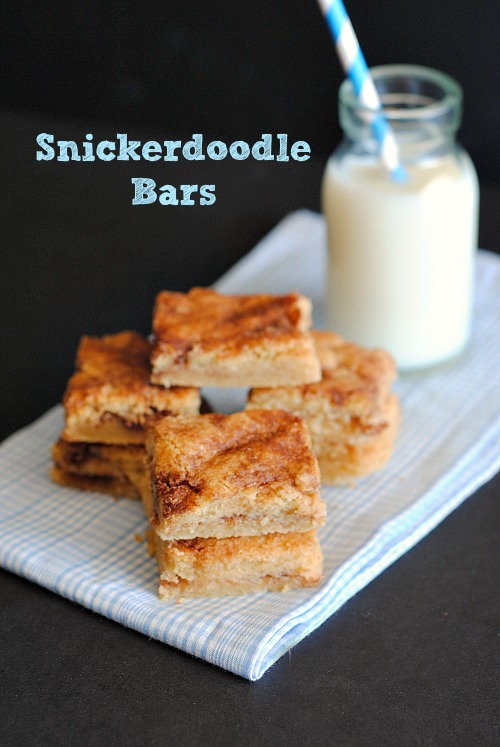 Snickerdoodle bars | you-made-that.com