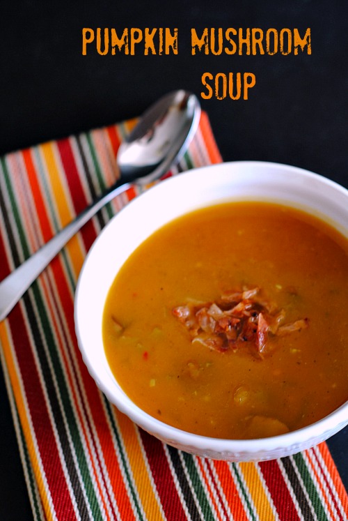 Pumpkin mushroom soup |you-made-that.com