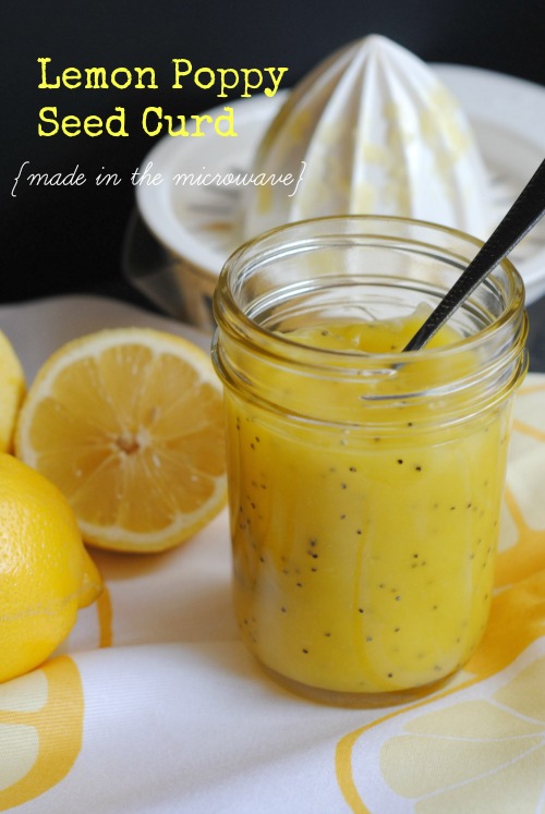 Lemon poppy seed curd {made in the microwave}  you-made-that.com