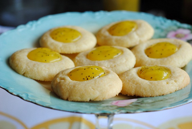 Lemon poppy seed curd thumbprint cookie  you-made-that
