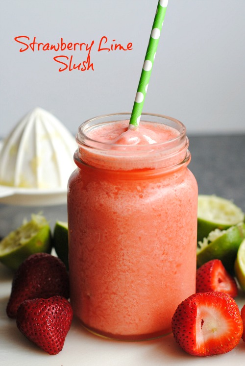 strawberry lime slush | you-made-that.com