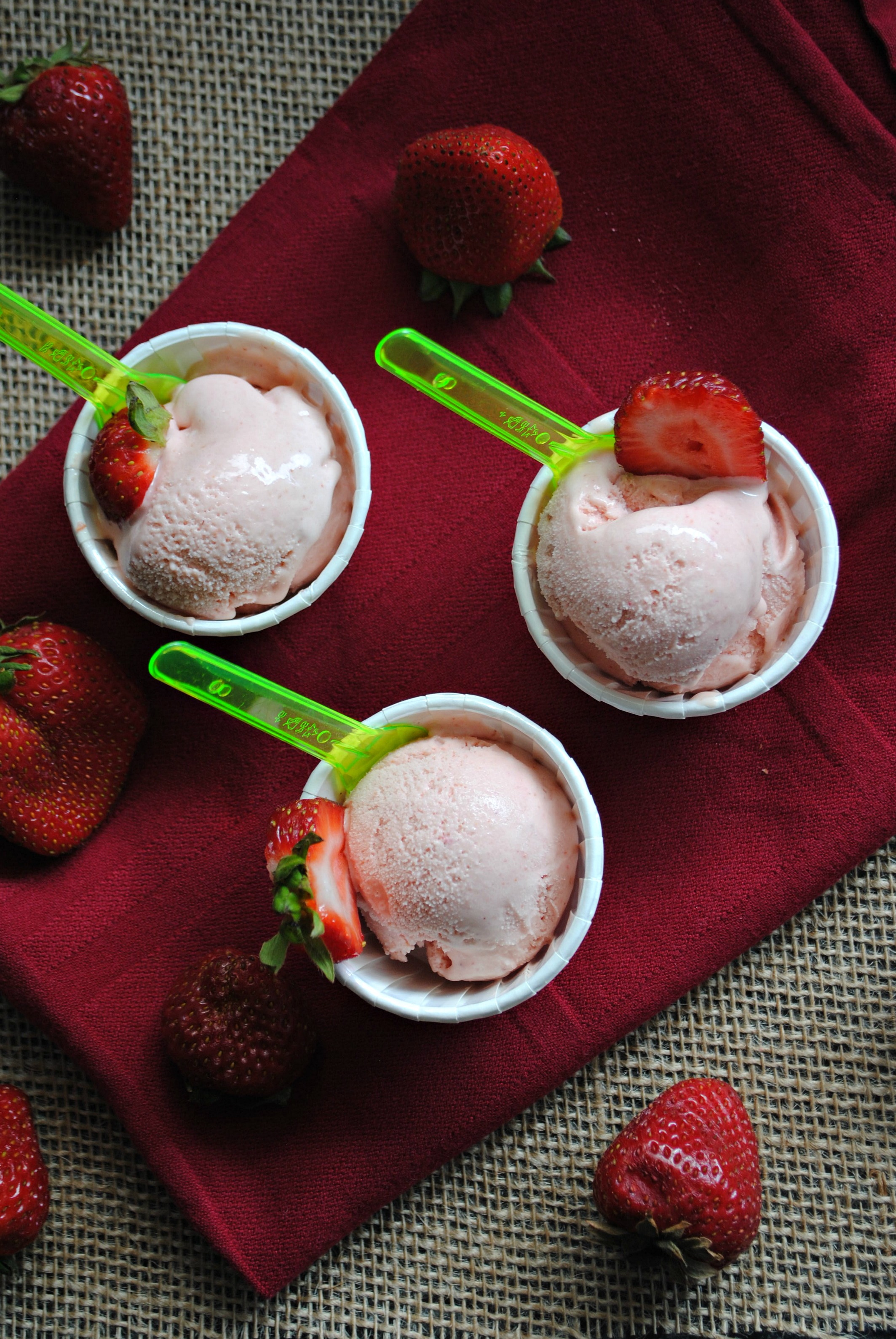 Homemade strawberry ice cream | you-made-that.com