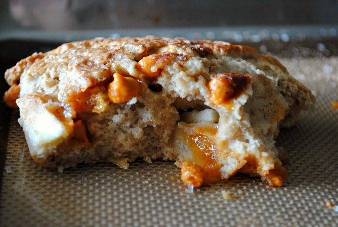 Apple scones with butterscotch chips | you-made-that.com
