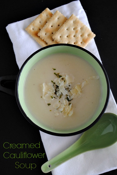 Creamed Cauliflower Soup | you-made-that.com